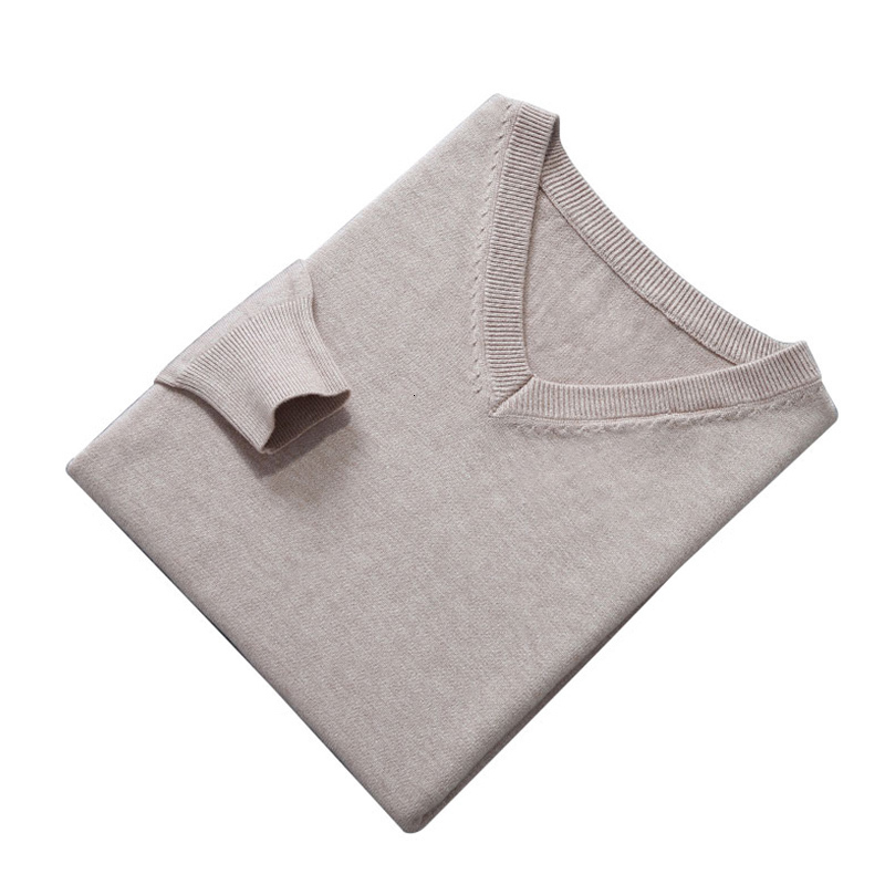 Men's Sweaters Man Pullovers Winter Fashion Vneck Sweater Wool Knitted Jumpers Male Woolen Clothes Standard Tops 221121