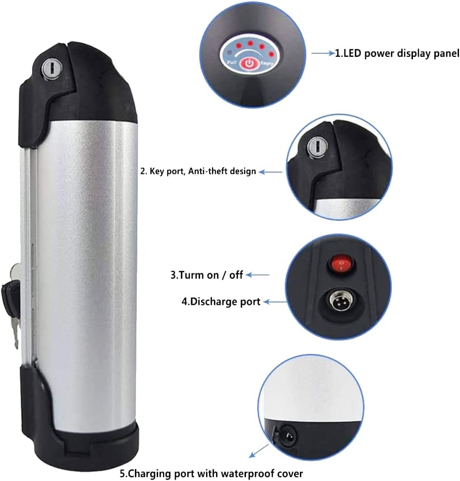 Rechargeable Lithium Ion Battery Li-Ion Batteries Pack 48V 12Ah 750W With Charger BMS Free Customs Taxes Pack