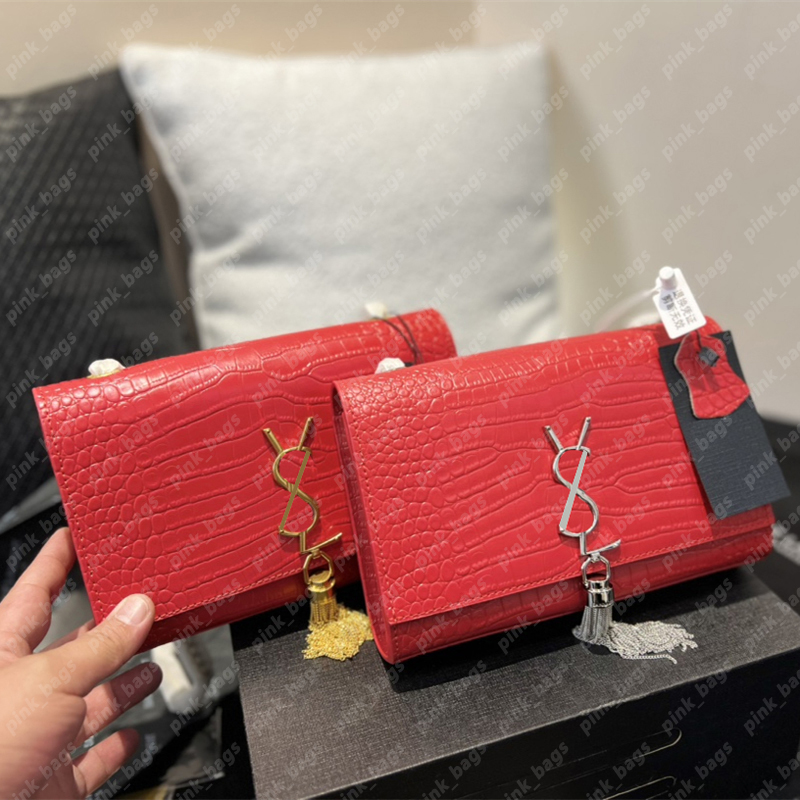 Women Chain Bag with Tassel Alligator Designer Shoulder Bags Crocodile Womens Designer YS Handbag Cross body Handbags KATE Purse 1122, Box sold with bag
Women Chain Bag with Tassel Alligator Designer Shoulder Bags Crocodile Womens Designer YS Handbag Cross body Handbags KATE Purse 1122, Box sold with bag
