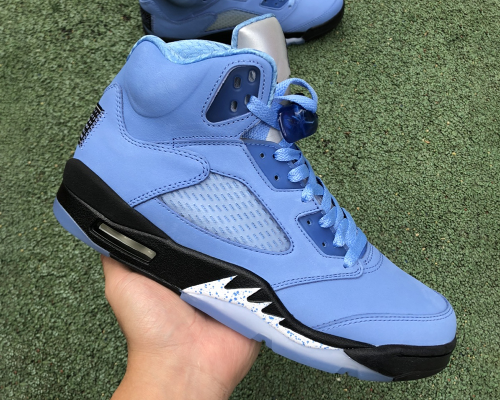 Shoes Jumpman 5 UNC High cut 5s University Blue Black White luxurys Sneakers, #1
Shoes Jumpman 5 UNC High cut 5s University Blue Black White luxurys Sneakers, #1