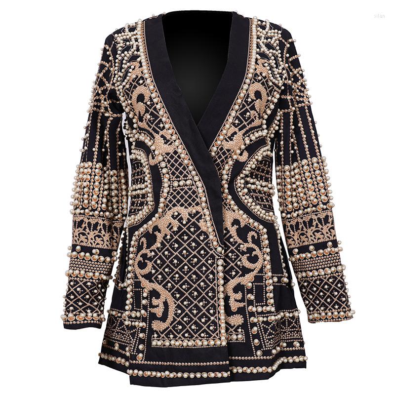 Women' Jackets Vintage Coat Autumn Fall Winter Beading Pearl Blazer Women Long Sleeve Outwear Suits Jacket Elegant Mujer Bontjas Thick
Women' Jackets Vintage Coat Autumn Fall Winter Beading Pearl Blazer Women Long Sleeve Outwear Suits Jacket Elegant Mujer Bontjas Thick