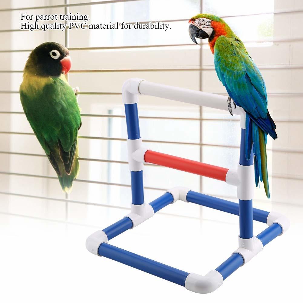 Other Pet Supplies Bird PVC Perch Platform Training Stands Parrots Shower Perches Playstand Playgound Standing Toy for Macaw Cockatoo African Grey 221