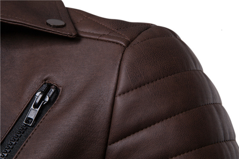 Men's Leather Faux Mens Cool Motorcycle Jackets Slim Zipper Coats Plus Size 221122