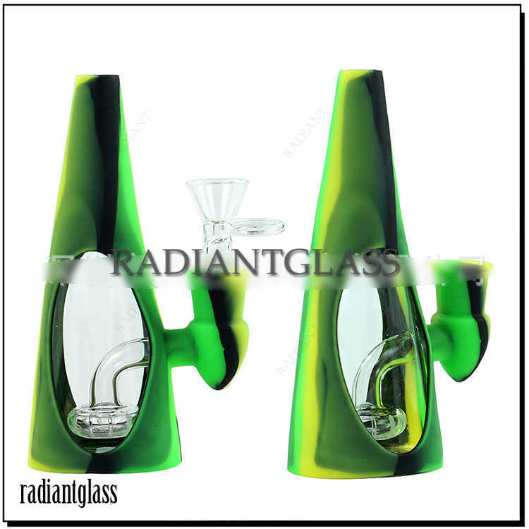 Hookahs 6.4'' Silicone Bongs with Glass showerhead Percolator Durable Silica Gel Beaker Bong Dab Oil Rigs for Smoking pipe
Hookahs 6.4'' Silicone Bongs with Glass showerhead Percolator Durable Silica Gel Beaker Bong Dab Oil Rigs for Smoking pipe