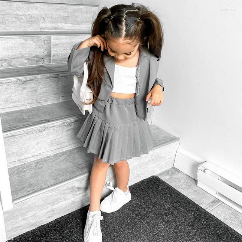 Clothing Sets 3Pcs Kids Girls Clothes Children Solid Color Long Sleeve Jacket Vest Pleated Skirt College School Style Baby Outfit 1-6Y, Black
Clothing Sets 3Pcs Kids Girls Clothes Children Solid Color Long Sleeve Jacket Vest Pleated Skirt College School Style Baby Outfit 1-6Y, Black