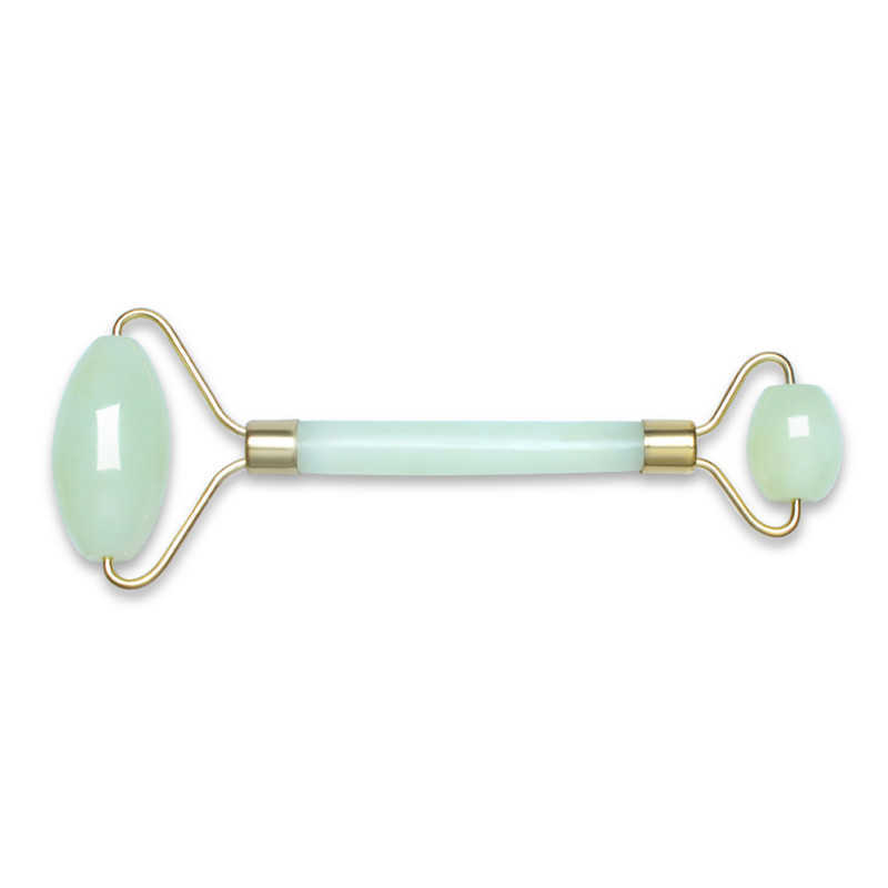 Jade Roller Massager For Face Natural Real Jade Roller Facial Massager Therapy Face Eye Neck Beauty Tool Double Sided Healing Slimming Roll Rodillo De
