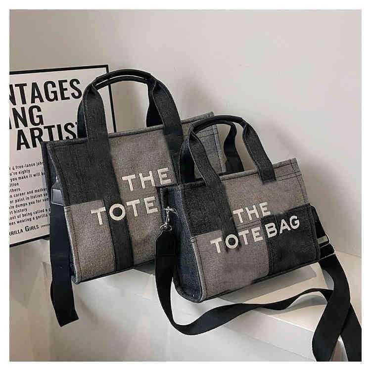 Shopping Bags Fashion Patchwork Denim Tote Bag Designer Letters Women Handbags Luxury Shoulder Crossbody Casaul Big Shopper Purses 2022 220826, Blue small
Shopping Bags Fashion Patchwork Denim Tote Bag Designer Letters Women Handbags Luxury Shoulder Crossbody Casaul Big Shopper Purses 2022 220826, Blue small