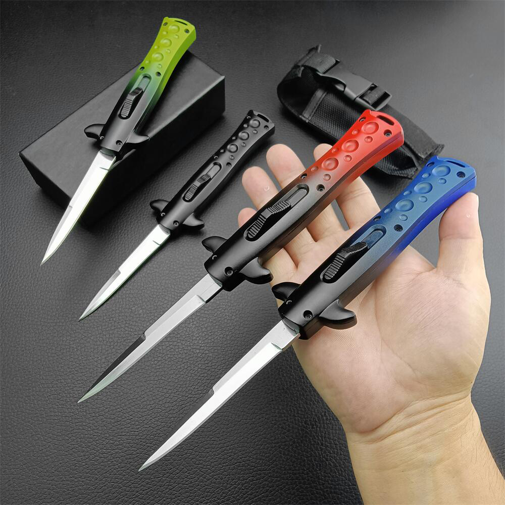 4Models 9 Inch FRN Godfather Horizontal Automatic knife 440c Blade alloy Handle Camping Hiking Outdoor Activitie EDC tool Tactical Knives Benchmade 3400
4Models 9 Inch FRN Godfather Horizontal Automatic knife 440c Blade alloy Handle Camping Hiking Outdoor Activitie EDC tool Tactical Knives Benchmade 3400