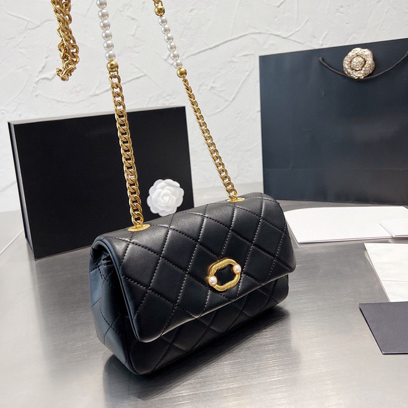 CC Bags Luxury Brand Shoulder Bags Women Pearl Accessories Classic Flap Shoulder Bag Diamond Lattice Leather Mini Bag Shopping Cosmetic Wall, Black
CC Bags Luxury Brand Shoulder Bags Women Pearl Accessories Classic Flap Shoulder Bag Diamond Lattice Leather Mini Bag Shopping Cosmetic Wall, Black