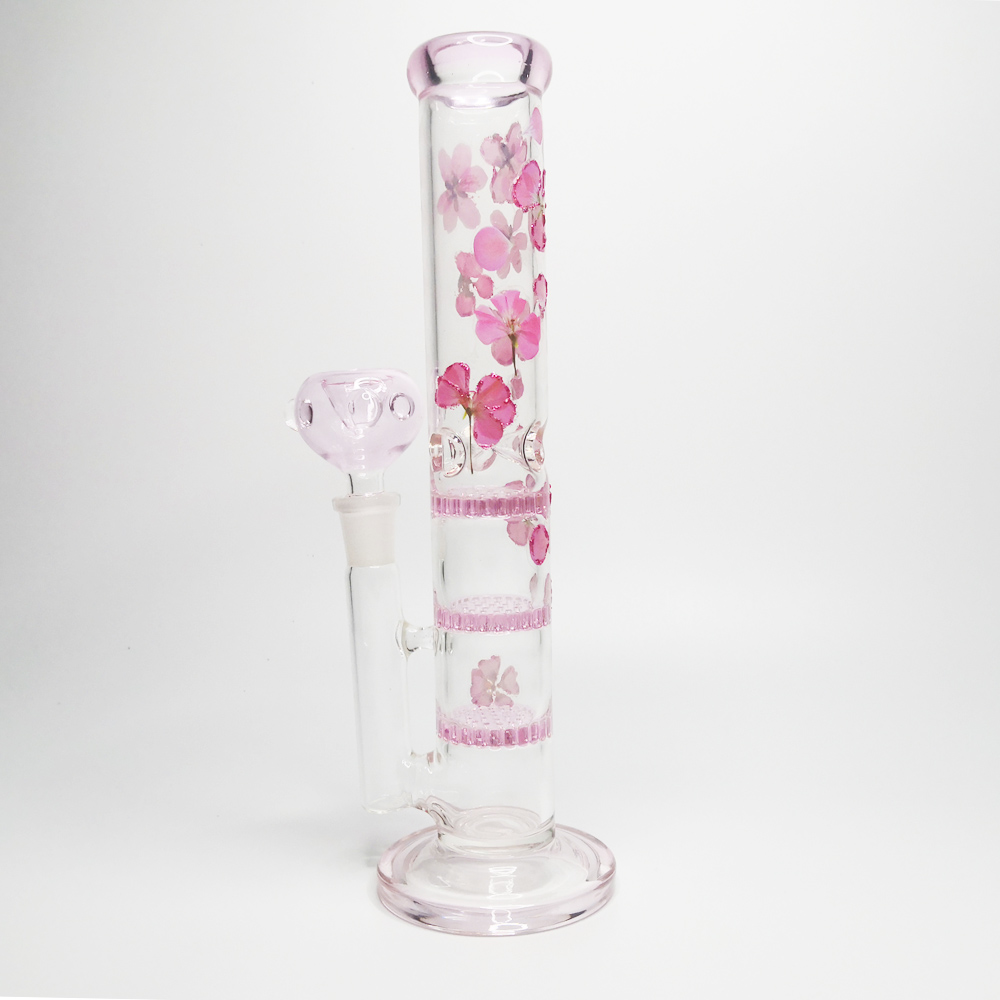 Wholesale Pink 3 Layer Honeycomb Glass Bong And Water Pipes 9 Inches Tall Base Beaker For Smoking With 14mm Bowl
Wholesale Pink 3 Layer Honeycomb Glass Bong And Water Pipes 9 Inches Tall Base Beaker For Smoking With 14mm Bowl
