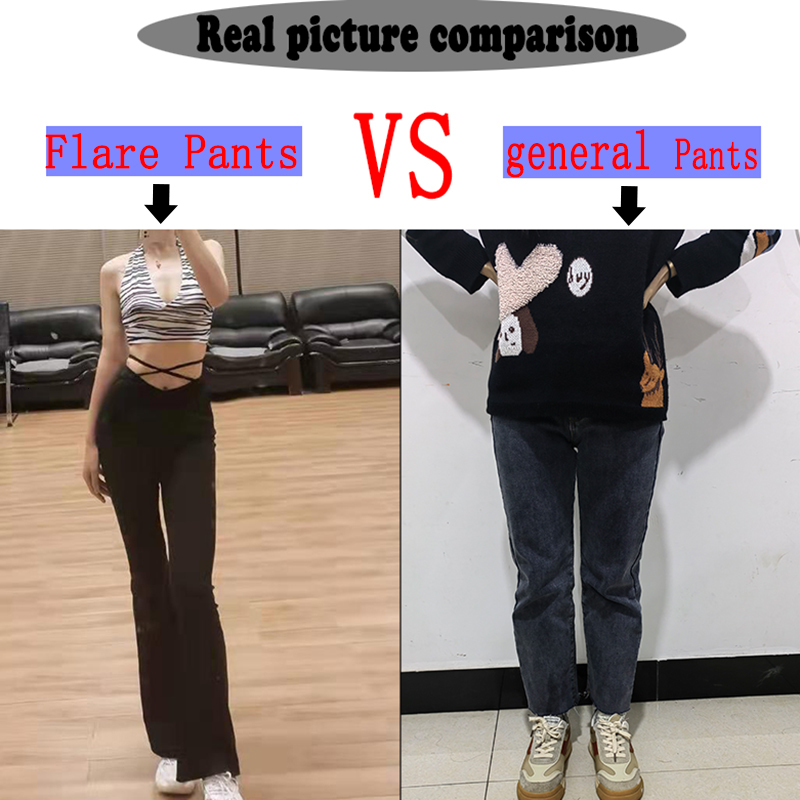 Women's Pants Capris Lucyever Black Sexy High Waist Skinny Women Fashion Slim Fit Lace Up Flare Female Elastic Bodycon Wide Leg Trousers 221122