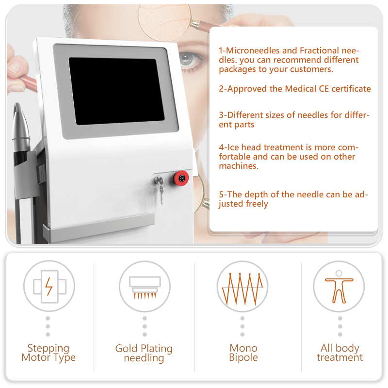microneedle rf anti aging micro needle machine dark scar treatment SPA use device