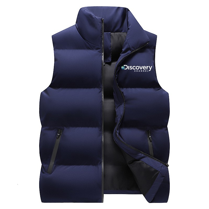 Mens Vests Men Discovery Channel Casual Warm Zip Vest Male Autumn Winter Sleeveless Jacket Outdoor Climbing Hiking Coat 221122