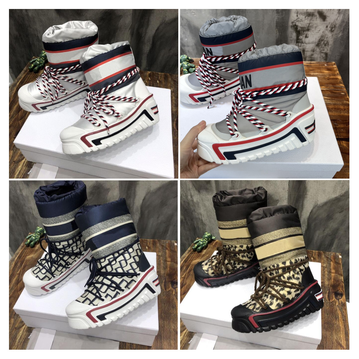 ALPS Snow Boots Designer Women Winter Booties Deep Blue Oblique Shiny Nylon Warm Boot Fashion Classic Booties Size 35-42, Box
ALPS Snow Boots Designer Women Winter Booties Deep Blue Oblique Shiny Nylon Warm Boot Fashion Classic Booties Size 35-42, Box