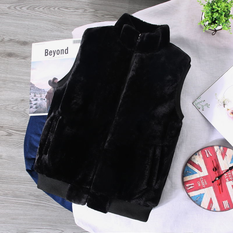 Mens Vests Sleeveless Jacket Men Hooded Warm Thermal Witnter Faux Fur Vest Male Plush Flannel Coat Fluffy Fleece Waistcoat Autumn 221122