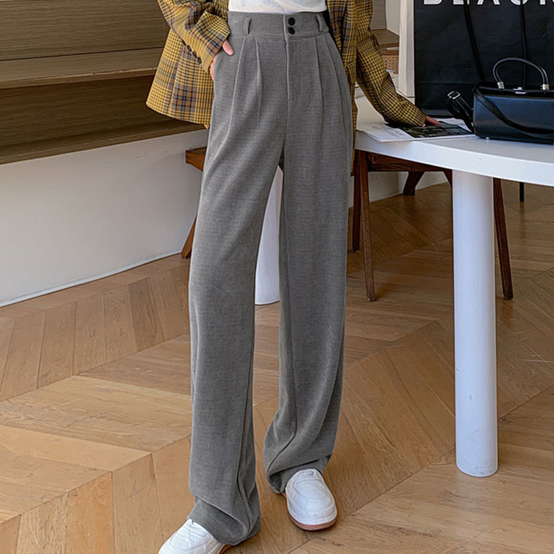 Women's Pants Capris Winter Corduroy High Waist Autumn Vintage Korean Casual Loose Fashion Women Streetwear Straight Trousers Joggers 221122