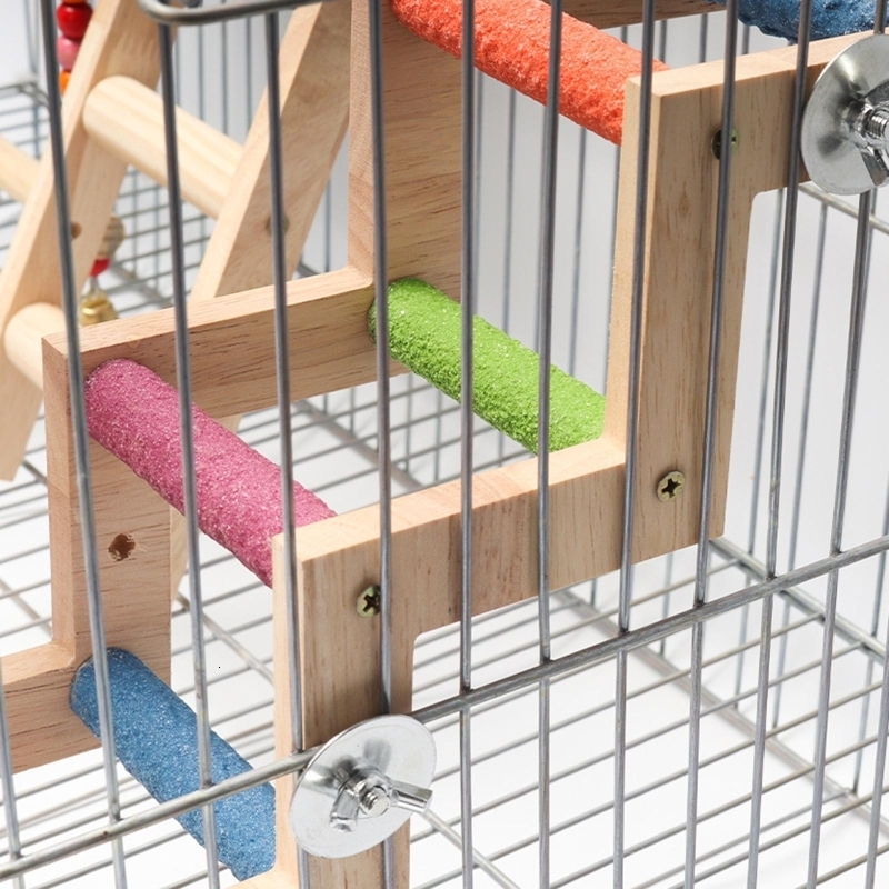 Other Pet Supplies Bird Ladders for Cage Natural Wood Climbing Toy for Cockatiels Conures Parakeets 40JA 221122q
