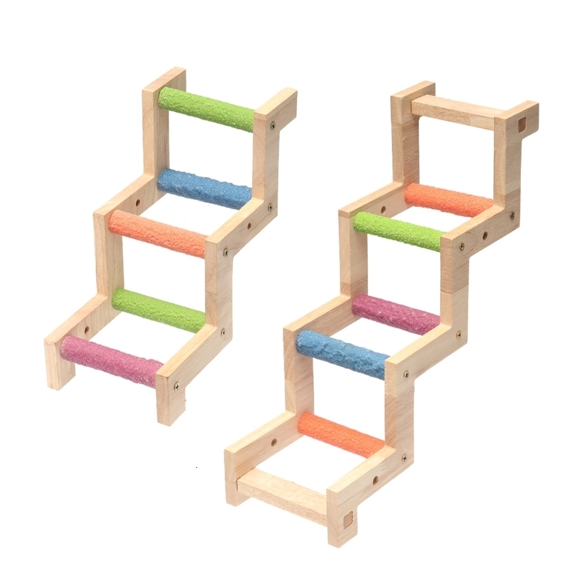 Other Pet Supplies Bird Ladders for Cage Natural Wood Climbing Toy for Cockatiels Conures Parakeets 40JA 221122q