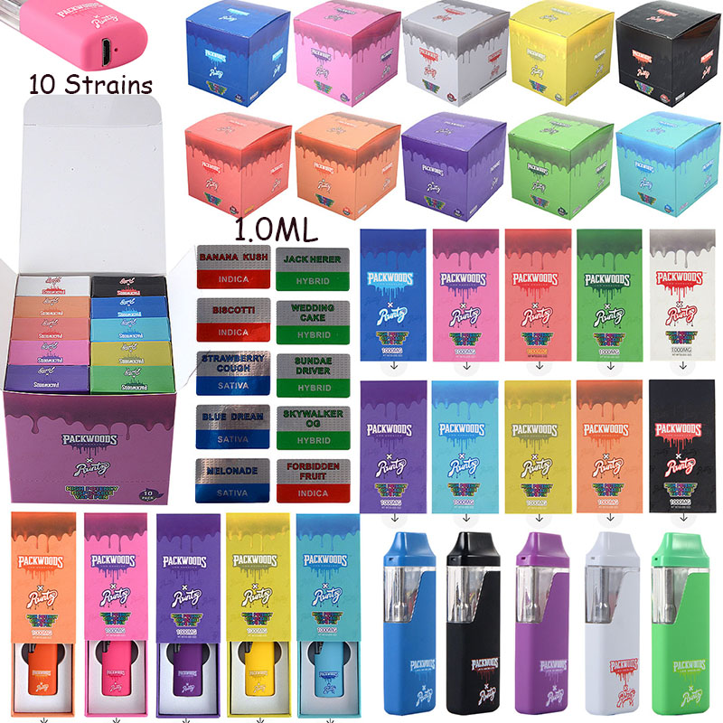 Wholesale PackWoods X Runtz 1.0ml E cigarettes 10 Flavors Available 380mAh Battery Disposable Vape Pens With Bottom Micro USB Charger Rechargeable Pen Device Pods
Wholesale PackWoods X Runtz 1.0ml E cigarettes 10 Flavors Available 380mAh Battery Disposable Vape Pens With Bottom Micro USB Charger Rechargeable Pen Device Pods