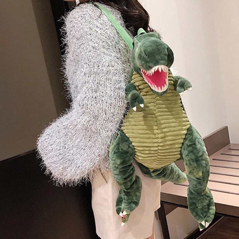 Backpacks D0LF Creative 3D Dinosaur Children Animal Cartoon Kids Travel School Bag for Boys Girls Birthday Gifts 221122