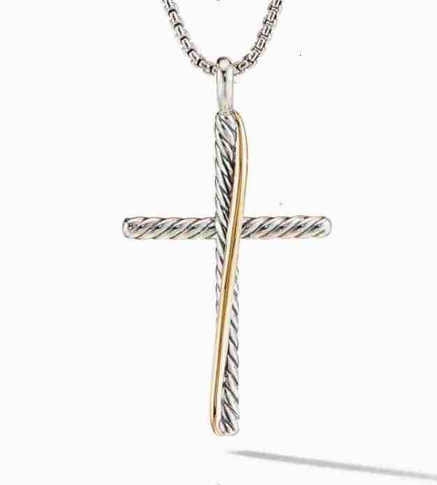 Designer Men Chain Diamond Luxury Pendant Necklace High Quality Sliver Amulet Necklaces Dy Women Brand Retro Classic Couple