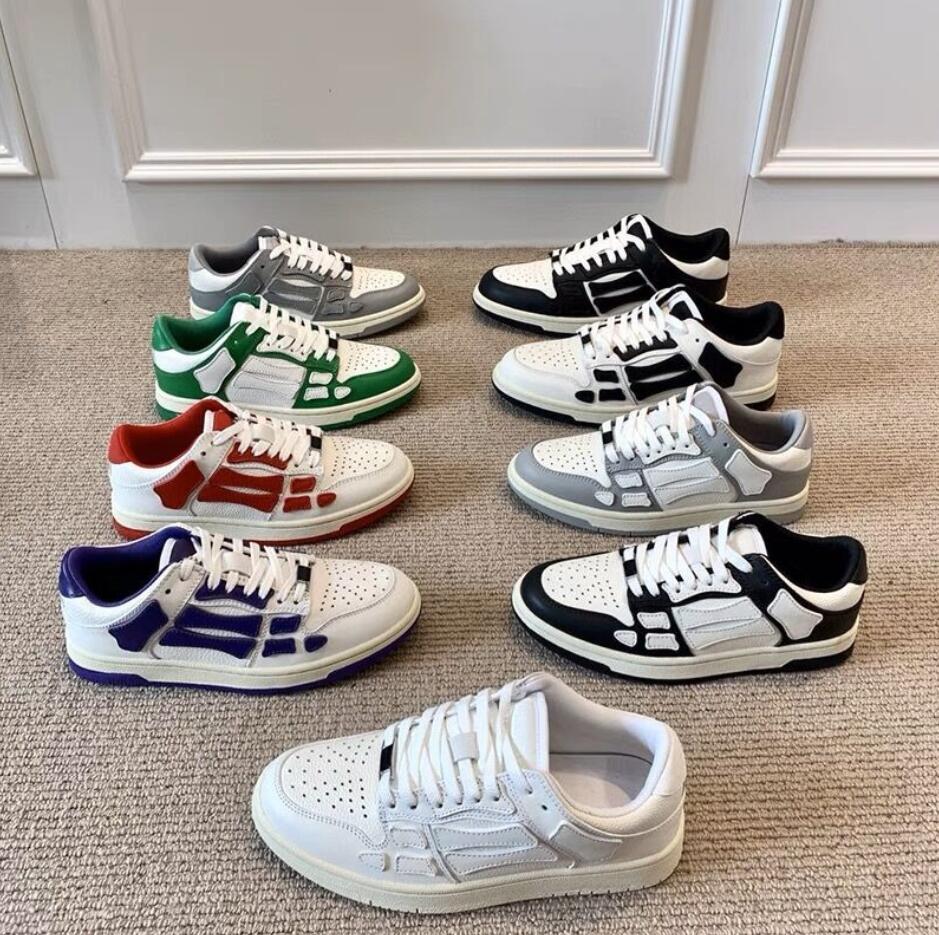 Designer Skel Top Low Shoes Bones Hi Leather Sneakers Luxury Skeleton Blue Red White Black Green Grey Brown Men Women Outdoor Sports Trainers With Original Box, 17
Designer Skel Top Low Shoes Bones Hi Leather Sneakers Luxury Skeleton Blue Red White Black Green Grey Brown Men Women Outdoor Sports Trainers With Original Box, 17