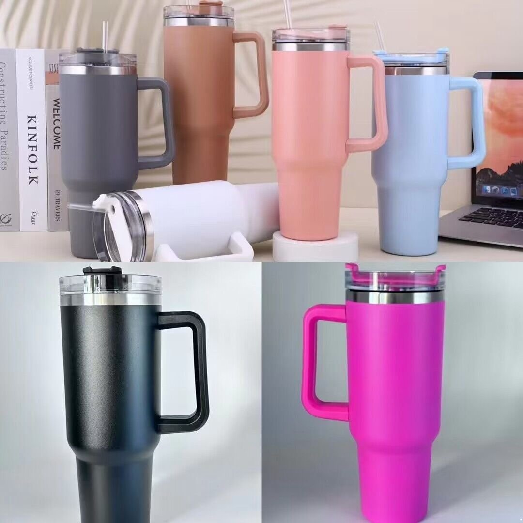 40oz Mug Tumbler With Handle Insulated Tumbler With Lids Straw Stainless Steel Coffee Tumbler Termos Cup, White
40oz Mug Tumbler With Handle Insulated Tumbler With Lids Straw Stainless Steel Coffee Tumbler Termos Cup, White