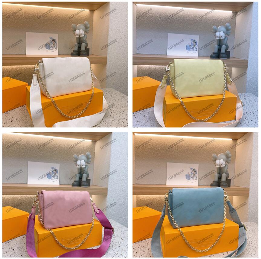 Wallet on Strap Bubblegram Shoulder Bag Soft Padded Quilted Calf Leather Crossbody Embroidered Monograms Pattern Chain-Link Handle Designer Purse, #01
Wallet on Strap Bubblegram Shoulder Bag Soft Padded Quilted Calf Leather Crossbody Embroidered Monograms Pattern Chain-Link Handle Designer Purse, #01