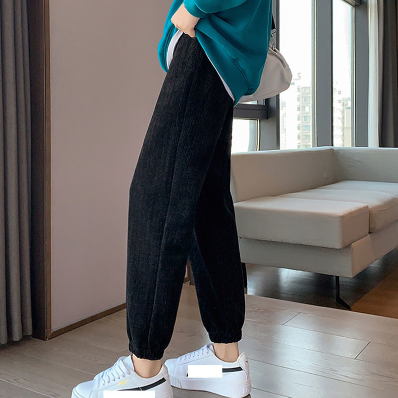 Women's Pants Capris Women Warm Winter Plush Thick Cashmere Corduroy Female Casual Korean Sweatpants Loose Harem Long Trousers Joggers 23331 2211