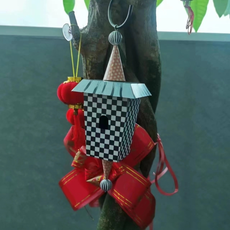 Other Pet Supplies Bird Feeder with Roof Hanging Birdhouse Delicate Garden Decorations Metal Bird House Nest for Small Finch Wild Birds 221122