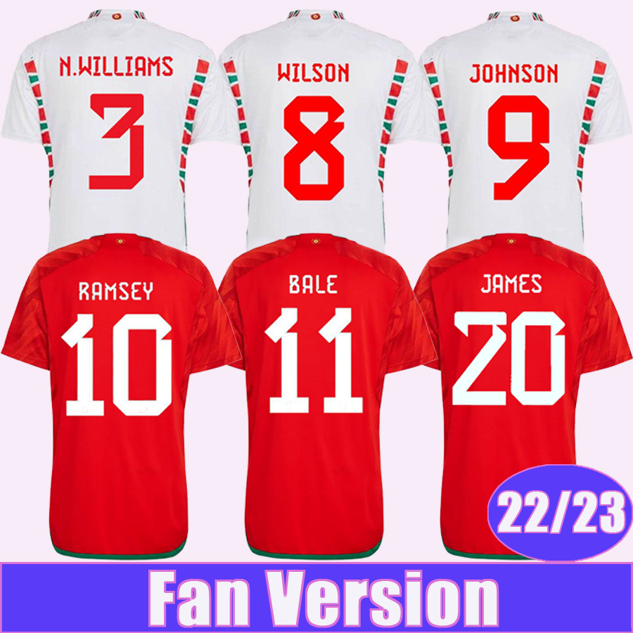 22 23 Wales Mens Soccer Jerseys WILSON JOHNSON RAMSEY BALE WILLIAMS JAMES RODON ALLEN MOORE ROBERTS DAVIES Football Shirt Short Sleeve, Qm11551 22 23 home no patch
22 23 Wales Mens Soccer Jerseys WILSON JOHNSON RAMSEY BALE WILLIAMS JAMES RODON ALLEN MOORE ROBERTS DAVIES Football Shirt Short Sleeve, Qm11551 22 23 home no patch