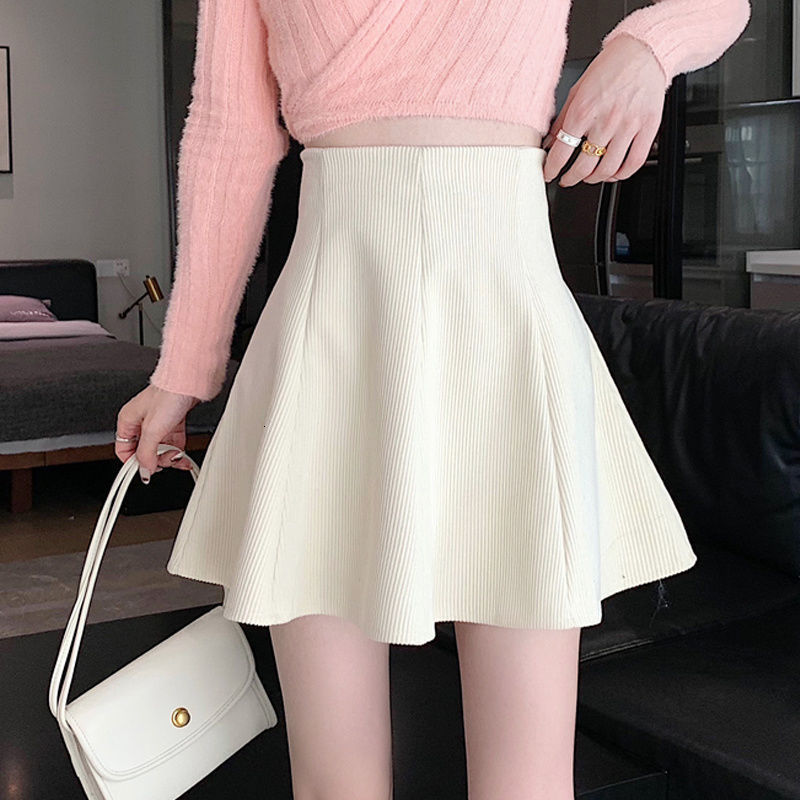 Skirts Women High Waist Elegant Allmatch Two Colors Solid Sweet Office Lady Mini Ins Fashion Cozy Sexy Streetwear College 221122