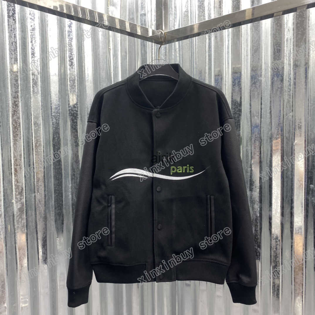 23ss man women designers Jackets baseball jacquard sea wave clothes Stand Collar Coats Outerwear Hooded Clothing Cotton black M-2XL
23ss man women designers Jackets baseball jacquard sea wave clothes Stand Collar Coats Outerwear Hooded Clothing Cotton black M-2XL