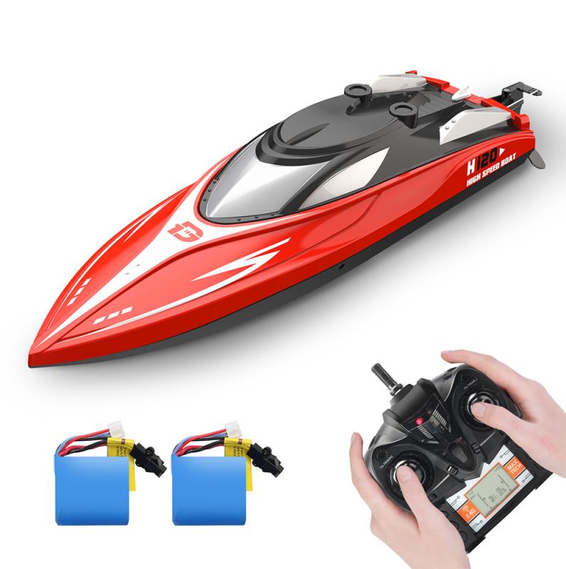 H120 RC Boat Remote Control Boats for Pools and Lakes 20 mph 24 GHz Racing Boats for Kids and Adults with 2 Battery, Red
H120 RC Boat Remote Control Boats for Pools and Lakes 20 mph 24 GHz Racing Boats for Kids and Adults with 2 Battery, Red