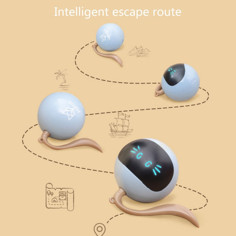free shipping Dog Toys Chews Auto Interactive Ball Electric USB Rechargeable Self Rotating Indoor Teaser Selfplay Exercise for Puppy Pet 221122