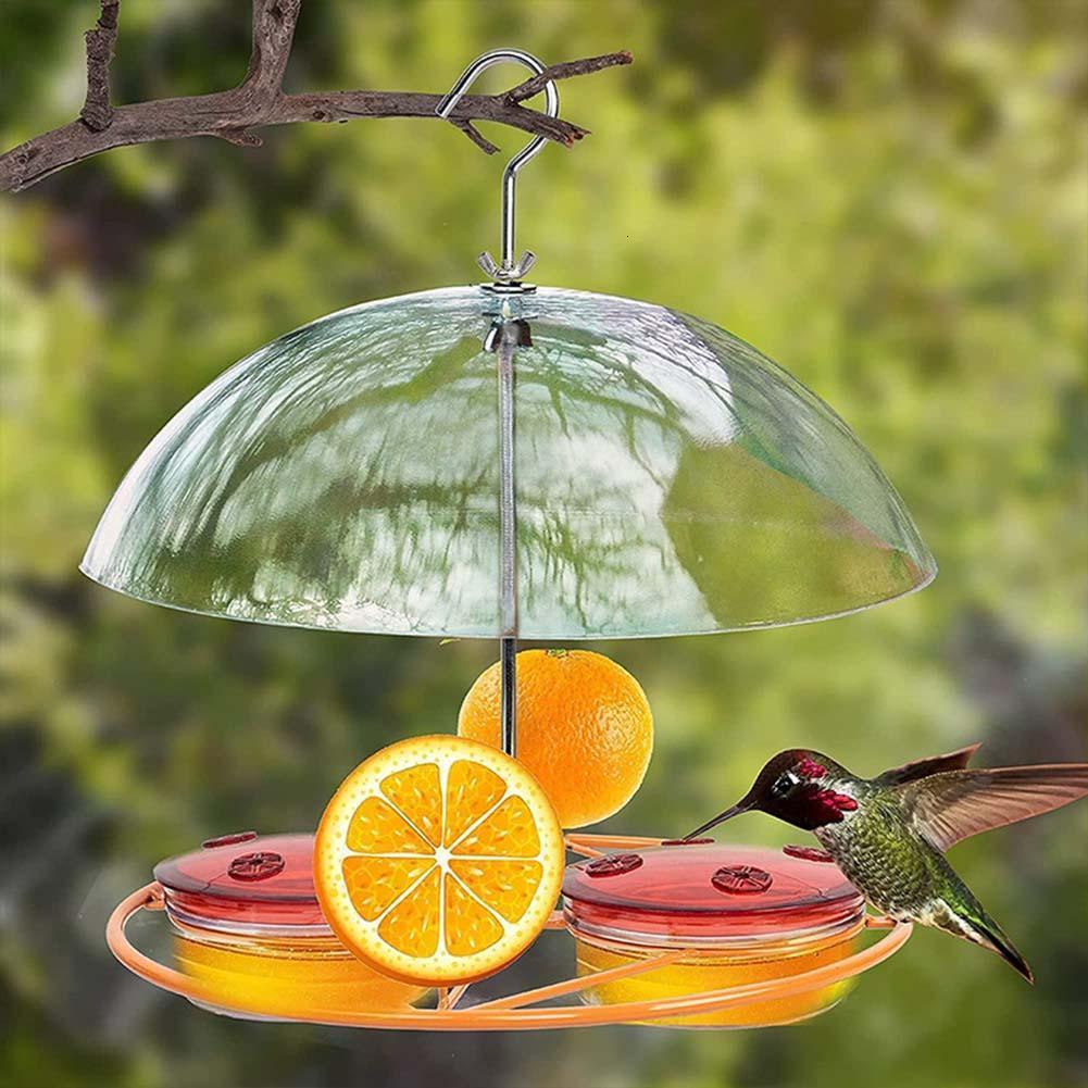 Other Pet Supplies Droplet Bird Waterer Hanging Wild Birds Water Feeder for Outdoor Garden Water Feeder For Bird With Transparent Roof 221122q