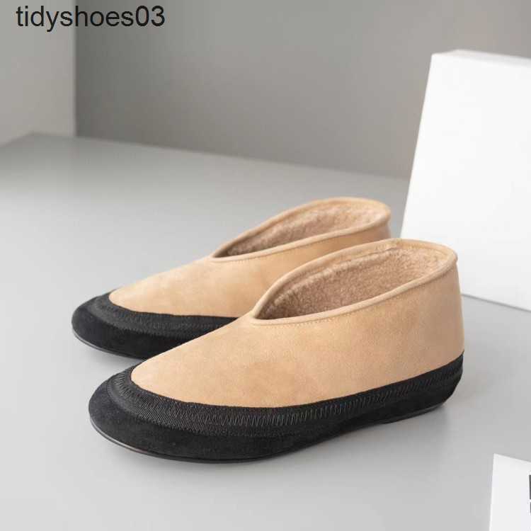 Designer Dress Shoes The Row new fur integrated wool one foot nun comfortable warm woolen single shoes for women Size 34-42 OJGN, Black
Designer Dress Shoes The Row new fur integrated wool one foot nun comfortable warm woolen single shoes for women Size 34-42 OJGN, Black