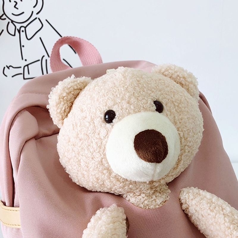 Backpacks Cute Cartoon Plush Bear Kids Stuffed Animal Toddler Toy for Boys and Girls Outdoor Traveling Kindergarten Children's C 221122