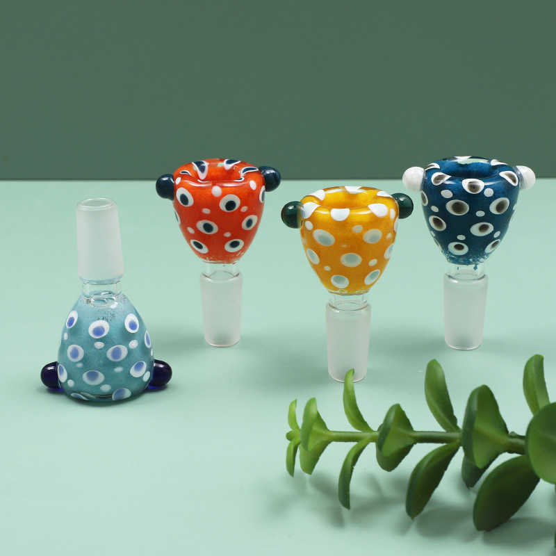 Smoking glass accessories 14mm Bowl for bong Manufacturer High borosilicate Dot of feathers glass hand bowls male joint water pipe bongs
Smoking glass accessories 14mm Bowl for bong Manufacturer High borosilicate Dot of feathers glass hand bowls male joint water pipe bongs
