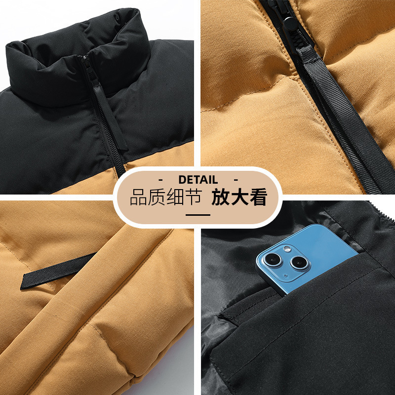 Mens Vests Autumn and Winter Down Cotton Stup Collar Men Thickened Warm Coats Jackets Fashionable Multicolor Clothing 221122