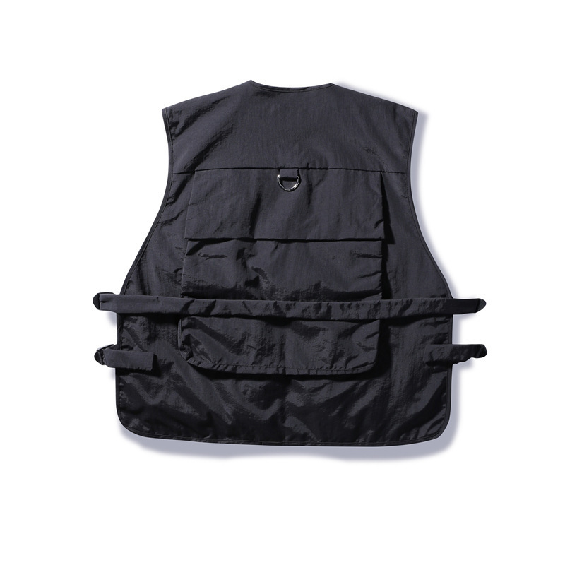 Mens Vests Military Multiple Pockets Cargo Hip Hop Men Dad Core Sleeveless Jacket Gilet Streetwear 221122