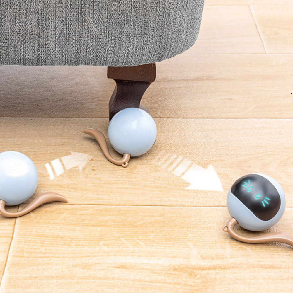 free shipping Dog Toys Chews Auto Interactive Ball Electric USB Rechargeable Self Rotating Indoor Teaser Selfplay Exercise for Puppy Pet 221122