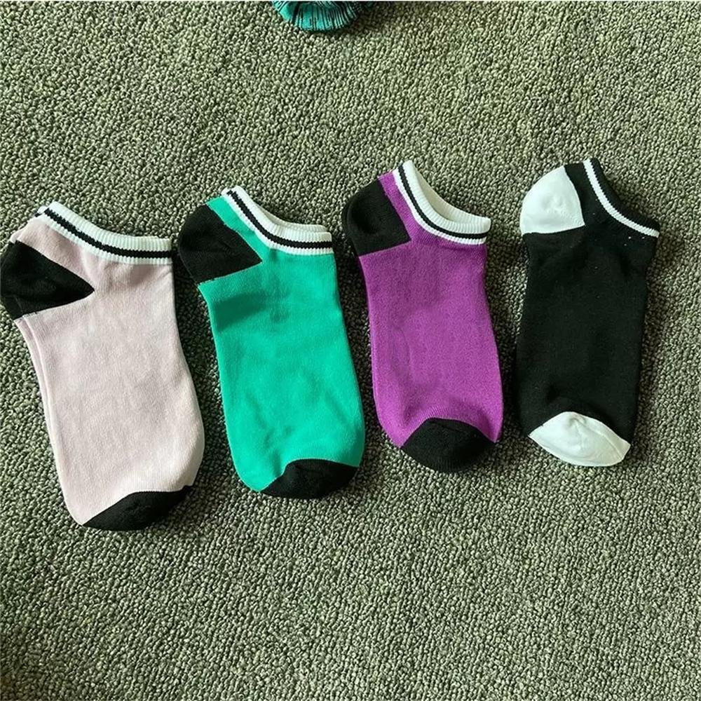 DHL Fast Pink Black Socks Adult Cotton Short Ankle Socks Sports Basketball Soccer Teenagers Cheerleader New Girls Sock with Tags