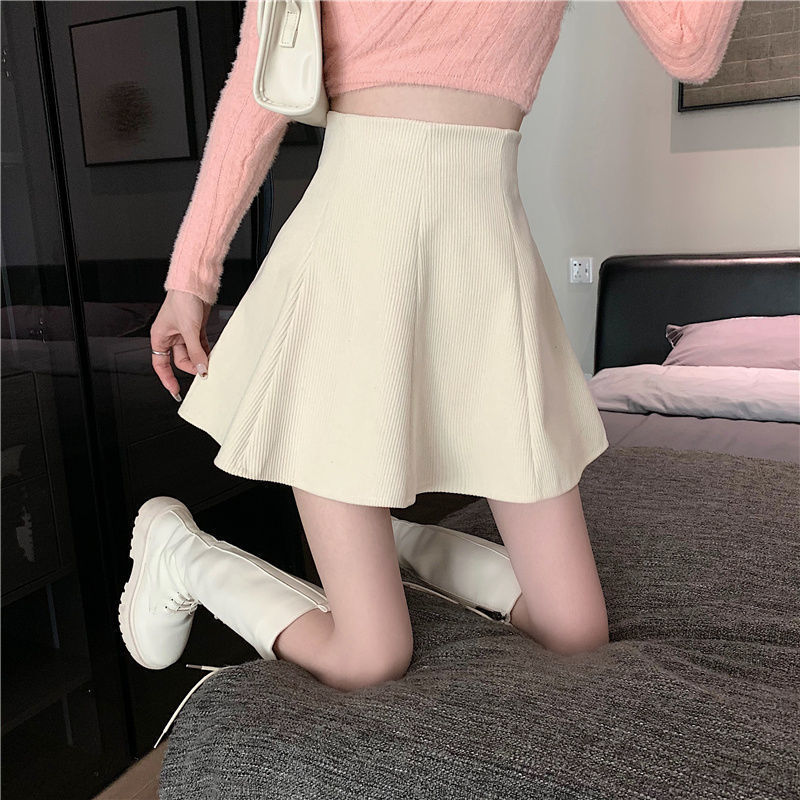 Skirts Women High Waist Elegant Allmatch Two Colors Solid Sweet Office Lady Mini Ins Fashion Cozy Sexy Streetwear College 221122