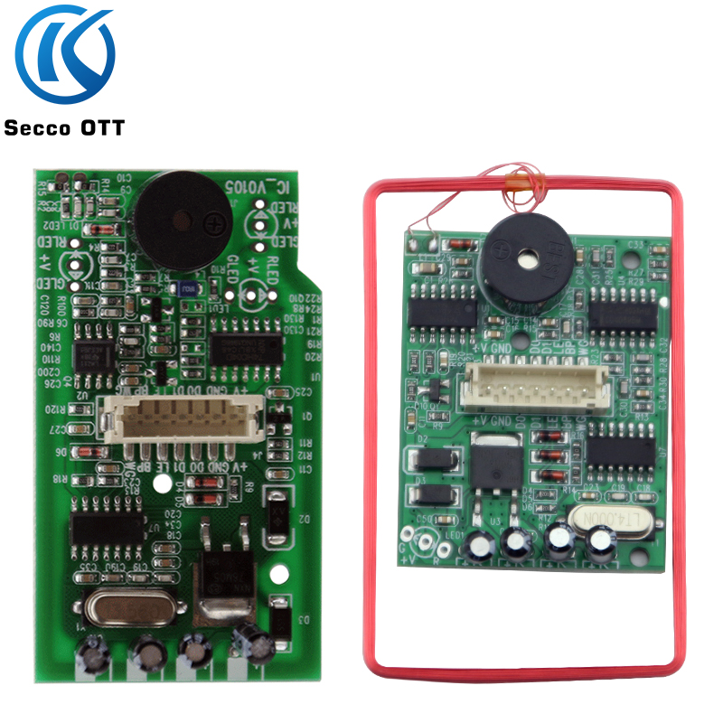 Contactless Induction Wiegand 26 34 Door Access System Card Reader Module 125Khz ID or 13.56Mhz IC Cell Building Intercom DC 12V Embedded RF Swipe Module
Contactless Induction Wiegand 26 34 Door Access System Card Reader Module 125Khz ID or 13.56Mhz IC Cell Building Intercom DC 12V Embedded RF Swipe Module