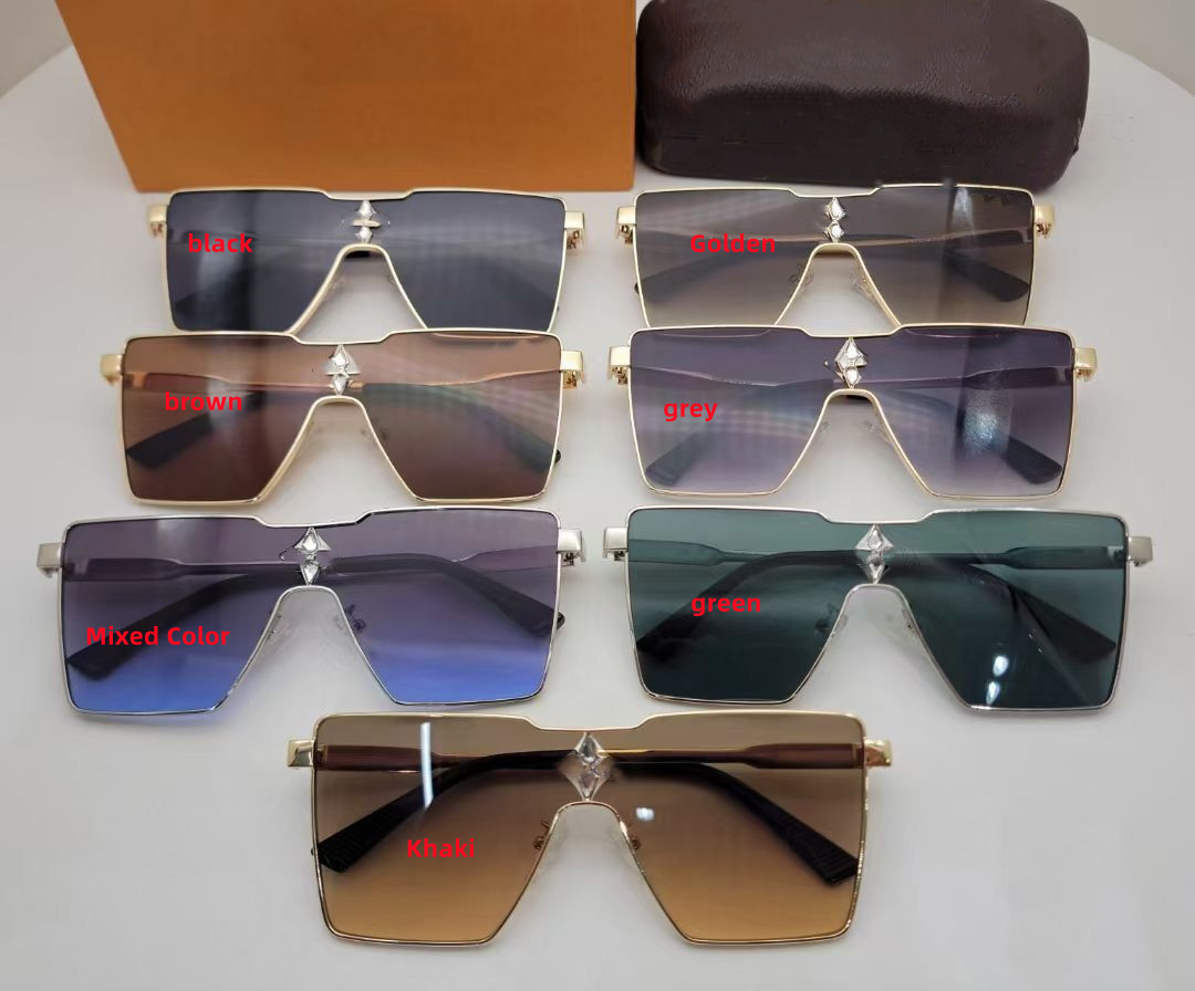 Image of Fashion luxury men Cyclone Z1622U sunglasses vintage square frame Rhomboid diamond glasses Avant-garde unique style top quality Anti-Ultravi