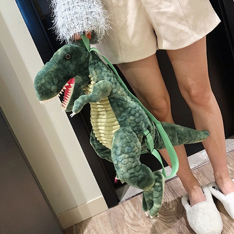 Backpacks D0LF Creative 3D Dinosaur Children Animal Cartoon Kids Travel School Bag for Boys Girls Birthday Gifts 221122