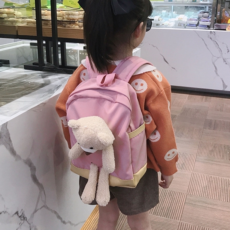 Backpacks Cute Cartoon Plush Bear Kids Stuffed Animal Toddler Toy for Boys and Girls Outdoor Traveling Kindergarten Children's C 221122