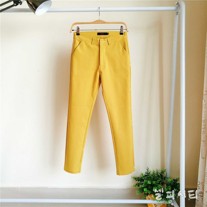 Women's Pants Capris Casual Cotton Ankle-Length 92cm women oversized pants Mid slim waist candy-colored pencil joggers 221122