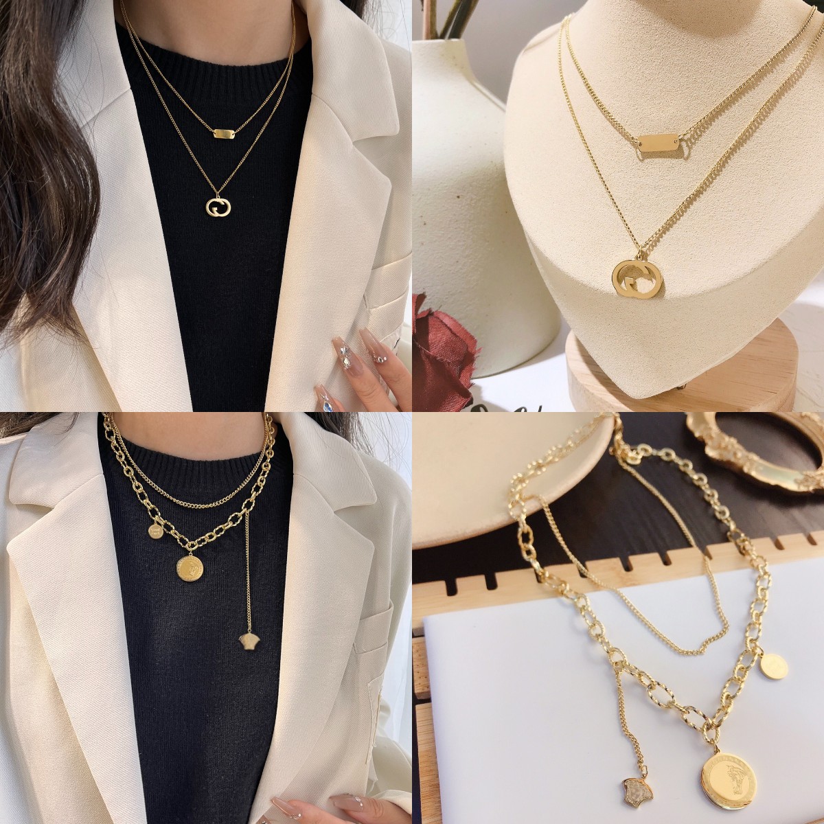Exquisite Luxury Pendant Necklaces Selected Fashion Premium Necklace 18k Gold Plated Long Chain Charming Designer Jewelry Party Festival Accessories Couple Gift
Exquisite Luxury Pendant Necklaces Selected Fashion Premium Necklace 18k Gold Plated Long Chain Charming Designer Jewelry Party Festival Accessories Couple Gift